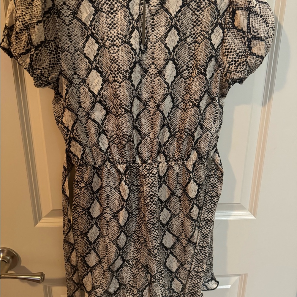 Dillard Snake Print Romper